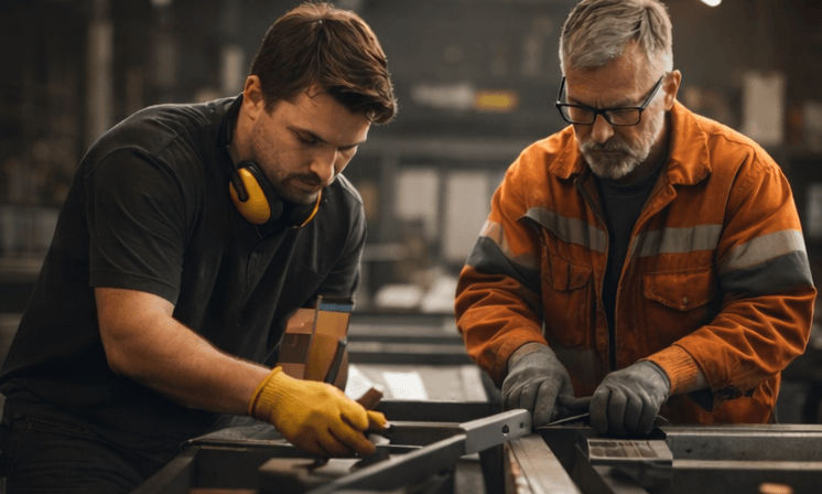 metaal in de werkplaats